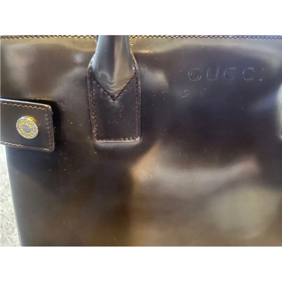 Gucci Dark Brown Leather Shoulder Bag - Picture 6 of 11